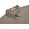 COOFANDY Men’s Formal Dress Shirt Hidden Button Front Wrinkle Free Shirt Regular Fit Stretch Business Casual Shirts(Khaki)