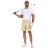 COOFANDY Mens Golf Dress Shorts Lightweight 7″ Hiking Shorts Casual Summer Shorts with Pockets(Beige)