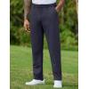 COOFANDY Mens Golf Pants Stretch Work Dress Pants Quick Dry Lightweight Pants Casual Slim Fit Slacks with Pockets(Dark Blue)