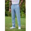 COOFANDY Mens Golf Pants Stretch Work Dress Pants Quick Dry Lightweight Pants Casual Slim Fit Slacks with Pockets(Light Blue)