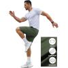 COOFANDY Men’s Gym Workout Shorts 7 Inch Stretch Athletic Shorts Lightweight Running Training Short Pants with Pockets(Army Green (1 Pack of 1))