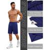 COOFANDY Men’s Gym Workout Shorts 7 Inch Stretch Athletic Shorts Lightweight Running Training Short Pants with Pockets(Blue (1 Pack of 1))