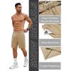 COOFANDY Men’s Gym Workout Shorts 7 Inch Stretch Athletic Shorts Lightweight Running Training Short Pants with Pockets(Khaki (1 Pack of 1))