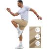 COOFANDY Men’s Gym Workout Shorts 7 Inch Stretch Athletic Shorts Lightweight Running Training Short Pants with Pockets(Khaki (1 Pack of 1))