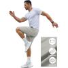 COOFANDY Men’s Gym Workout Shorts 7 Inch Stretch Athletic Shorts Lightweight Running Training Short Pants with Pockets(Light Grey (1 Pack of 1))