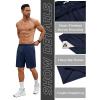 COOFANDY Men’s Gym Workout Shorts 7 Inch Stretch Athletic Shorts Lightweight Running Training Short Pants with Pockets(Navy Blue (1 Pack of 1))