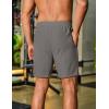 COOFANDY Men’s Gym Workout Shorts 8 Inch Quick Dry Athletic Shorts Lightweight Drawstring Running Shorts(Deep Grey)
