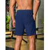 COOFANDY Men’s Gym Workout Shorts 8 Inch Quick Dry Athletic Shorts Lightweight Drawstring Running Shorts(Navy Blue)