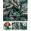 COOFANDY Mens Hawaiian Shirt Short Sleeve Button Down Shirts Tropical Floral Summer Beach Shirts(Green & White – Palm Tree)