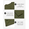 COOFANDY Mens Henley Shirts Long Sleeve Lightweight Buttons T-Shirts Casual Basic Pullover Top(Army Green)