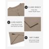 COOFANDY Mens Henley Shirts Long Sleeve Lightweight Buttons T-Shirts Casual Basic Pullover Top(Khaki)