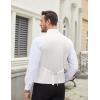 COOFANDY Men’s Herringbone Tweed Suit Vests Slim Fit Waistcoat Casual Business Dress Vest(White)