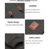 COOFANDY Mens Hooded Sweatshirt Casual Long Sleeve Drawstring Waffle Knit Pullover Hoodies(Dark Gray)