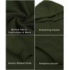 COOFANDY Mens Hooded Sweatshirt Long Sleeve Quilted Sweatshirt Casual Fashion Pullover Hoodies with Pocket(Army Green)