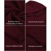 COOFANDY Mens Hooded Sweatshirt Long Sleeve Quilted Sweatshirt Casual Fashion Pullover Hoodies with Pocket(Wine Red)