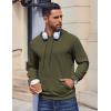 COOFANDY Mens Hoodie Long Sleeve Casual Pullover Hooded Sweatshirt Fashion Drawstring Hoodies with Pocket(Army Green)