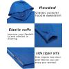 COOFANDY Mens Hoodie Long Sleeve Casual Pullover Hooded Sweatshirt Fashion Drawstring Hoodies with Pocket(Blue 1)