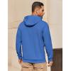 COOFANDY Mens Hoodie Long Sleeve Casual Pullover Hooded Sweatshirt Fashion Drawstring Hoodies with Pocket(Blue)