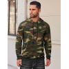 COOFANDY Mens Hoodie Long Sleeve Casual Pullover Hooded Sweatshirt Fashion Drawstring Hoodies with Pocket(Camo)