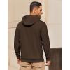 COOFANDY Mens Hoodie Long Sleeve Casual Pullover Hooded Sweatshirt Fashion Drawstring Hoodies with Pocket(Chestnut Brown)