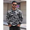 COOFANDY Mens Hoodie Long Sleeve Casual Pullover Hooded Sweatshirt Fashion Drawstring Hoodies with Pocket(Dark Camo)