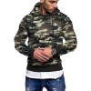 COOFANDY Mens Hoodie Long Sleeve Casual Pullover Hooded Sweatshirt Fashion Drawstring Hoodies with Pocket(Green Camo)