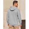 COOFANDY Mens Hoodie Long Sleeve Casual Pullover Hooded Sweatshirt Fashion Drawstring Hoodies with Pocket(Grey)
