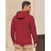 COOFANDY Mens Hoodie Long Sleeve Casual Pullover Hooded Sweatshirt Fashion Drawstring Hoodies with Pocket(Maroon)