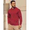 COOFANDY Mens Hoodie Long Sleeve Casual Pullover Hooded Sweatshirt Fashion Drawstring Hoodies with Pocket(Maroon)