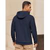COOFANDY Mens Hoodie Long Sleeve Casual Pullover Hooded Sweatshirt Fashion Drawstring Hoodies with Pocket(Navy Blue)