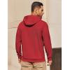 COOFANDY Mens Hoodie Long Sleeve Casual Pullover Hooded Sweatshirt Fashion Drawstring Hoodies with Pocket(Red)