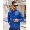 COOFANDY Mens Hoodie Long Sleeve Casual Pullover Hooded Sweatshirt Fashion Drawstring Hoodies with Pocket(Royal Blue)