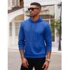COOFANDY Mens Hoodie Long Sleeve Casual Pullover Hooded Sweatshirt Fashion Drawstring Hoodies with Pocket(Royal Blue)