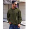 COOFANDY Men’s Hoodie Long Sleeve Hooded Pullover Casual Fashion Sweatshirts Drawstring Gym Hooded with Kanga Pocket(Army Green)