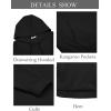 COOFANDY Men’s Hoodie Long Sleeve Hooded Pullover Casual Fashion Sweatshirts Drawstring Gym Hooded with Kanga Pocket(Black)