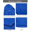 COOFANDY Men’s Hoodie Long Sleeve Hooded Pullover Casual Fashion Sweatshirts Drawstring Gym Hooded with Kanga Pocket(Blue)