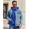 COOFANDY Men’s Hoodie Long Sleeve Hooded Pullover Casual Fashion Sweatshirts Drawstring Gym Hooded with Kanga Pocket(Blue)