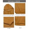COOFANDY Men’s Hoodie Long Sleeve Hooded Pullover Casual Fashion Sweatshirts Drawstring Gym Hooded with Kanga Pocket(Brown)