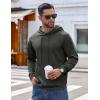 COOFANDY Men’s Hoodie Long Sleeve Hooded Pullover Casual Fashion Sweatshirts Drawstring Gym Hooded with Kanga Pocket(Dark Grey)
