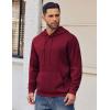 COOFANDY Men’s Hoodie Long Sleeve Hooded Pullover Casual Fashion Sweatshirts Drawstring Gym Hooded with Kanga Pocket(Wine Red)
