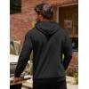 COOFANDY Mens Hoodie Sweatshirts Casual Drawstring Hoodies Fashion Hooded Collar Athletic Pullover with Pocket(Black)