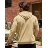 COOFANDY Mens Hoodie Sweatshirts Casual Drawstring Hoodies Fashion Hooded Collar Athletic Pullover with Pocket(Khaki)