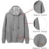 COOFANDY Mens Hoodies Pullover Casaul Long Sleeve Drawstring Waffle Knit Hooded Sweatshirt with Kanga Pocket(Grey)