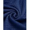 COOFANDY Mens Hoodies Pullover Casaul Long Sleeve Drawstring Waffle Knit Hooded Sweatshirt with Kanga Pocket(Royal Blue)