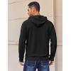 COOFANDY Mens Hoodies Pullover Long Sleeve Casual Fashion Sweatshirts Drawstring Gym Hooded Shirt with Kanga Pocket(Black)