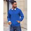 COOFANDY Mens Hoodies Pullover Long Sleeve Casual Fashion Sweatshirts Drawstring Gym Hooded Shirt with Kanga Pocket(Blue)