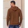 COOFANDY Mens Hoodies Pullover Long Sleeve Casual Fashion Sweatshirts Drawstring Gym Hooded Shirt with Kanga Pocket(Brown)