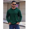 COOFANDY Mens Hoodies Pullover Long Sleeve Casual Fashion Sweatshirts Drawstring Gym Hooded Shirt with Kanga Pocket(Green)