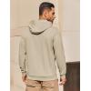 COOFANDY Mens Hoodies Pullover Long Sleeve Casual Fashion Sweatshirts Drawstring Gym Hooded Shirt with Kanga Pocket(Khaki)