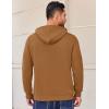 COOFANDY Mens Hoodies Pullover Long Sleeve Casual Fashion Sweatshirts Drawstring Gym Hooded Shirt with Kanga Pocket(Light Brown)